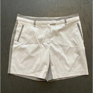 LADY HAGEN Womens Size 10 Gray Two Toned Flat Front Golf Athletic Shorts